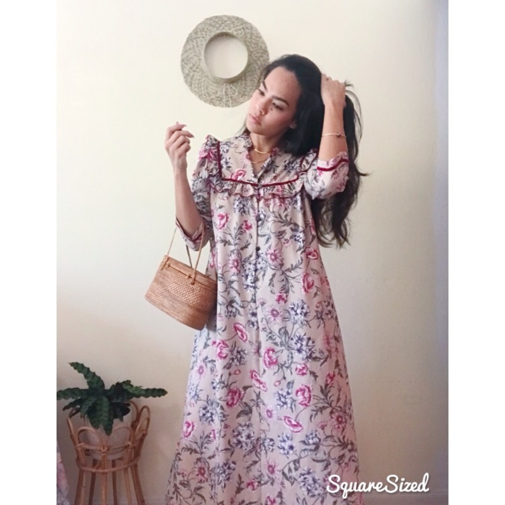 Vintage Floral Prairie / Mu’umu’u Dress